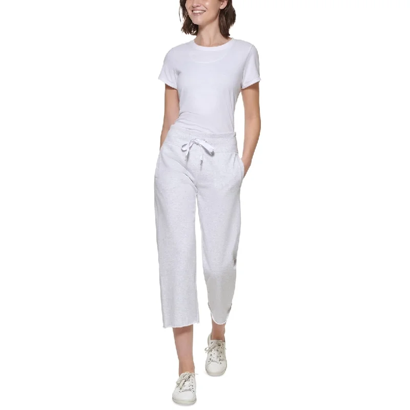 Calvin Klein Women's Cropped Sweatpants White Size Xx-Large