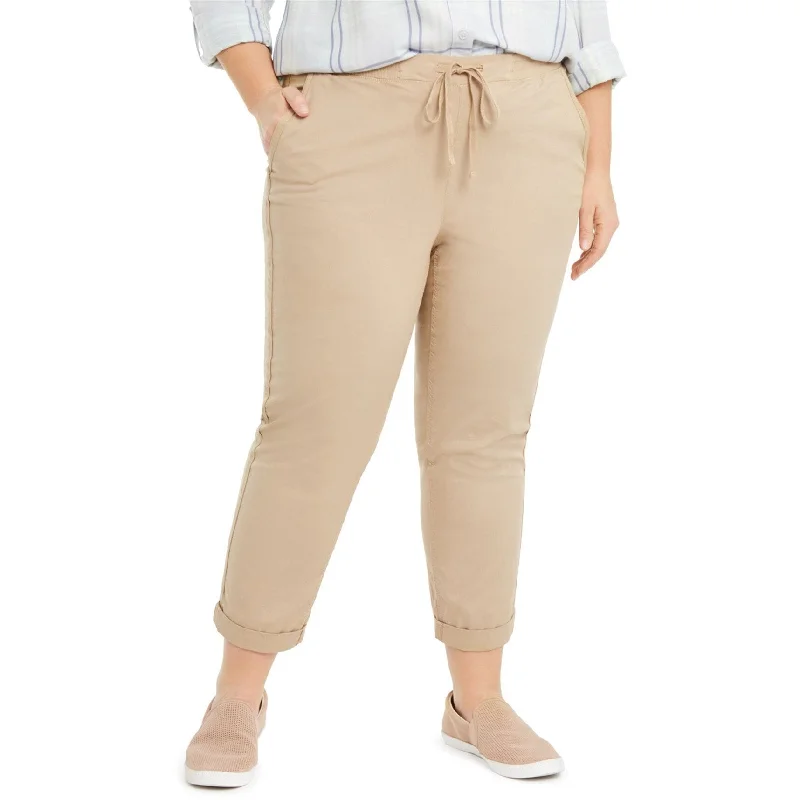 Style & Co. Womens Pull-On Twill-Tape Casual Trouser Pants