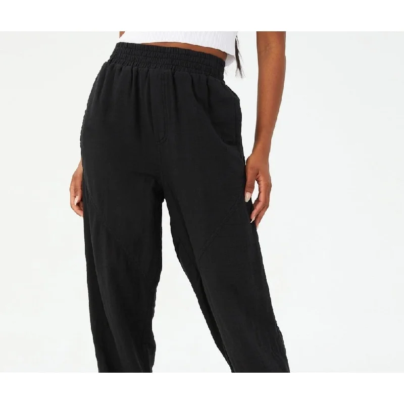 Cotton On Women's Woven Dance Pants Black Size Large