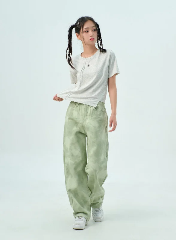 Tie Dye Baggy Pants BY322