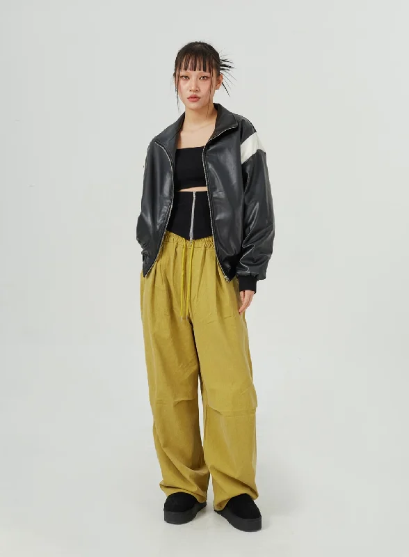 Pintuck Wide Pants(UNISEX) CM317