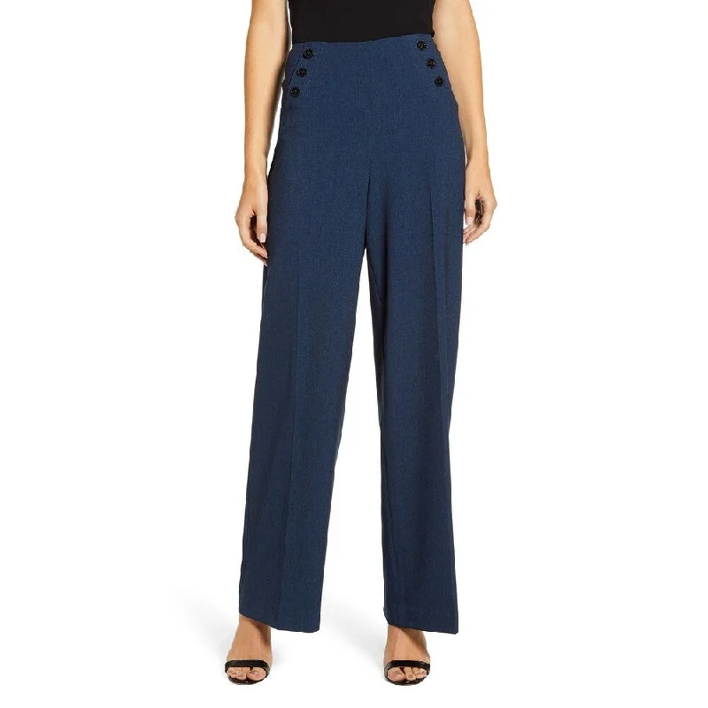 Anne Klein Women's Stretch Sailor Pants Blue