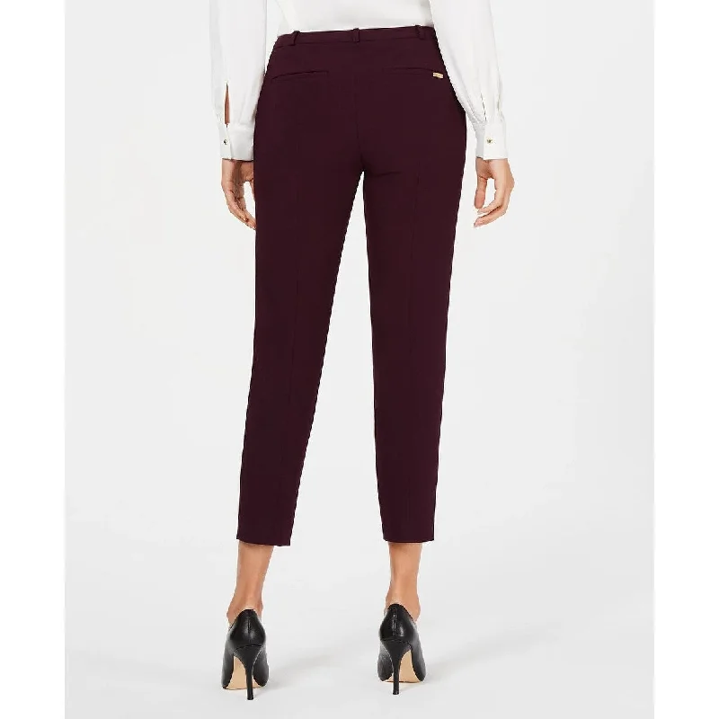 Calvin Klein Women's Skinny Ankle Pants Purple Size 0