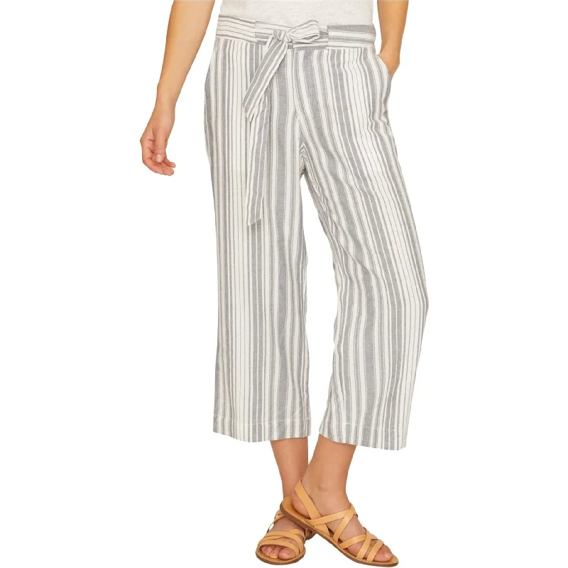 Sanctuary Clothing Womens Sasha Stripe Casual Cropped Pants