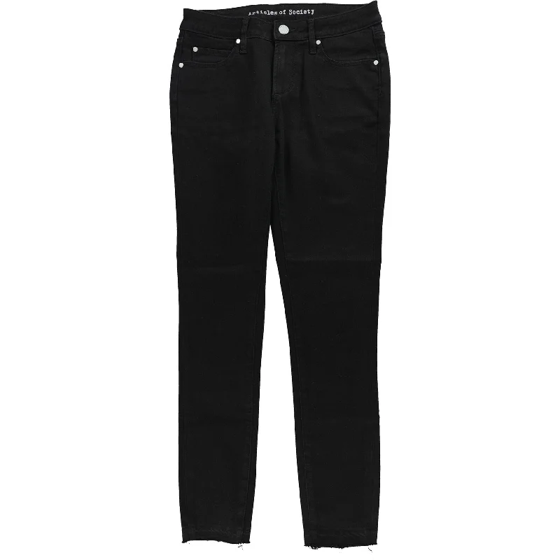 Articles of Society Womens Katie Cropped Jeans, Black, 26