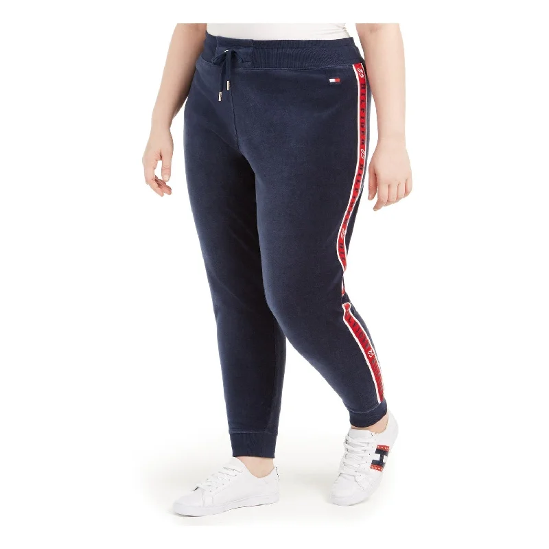 Tommy Hilfiger Women's Sweatpants Fitness Jogger Pants Navy Size 0X