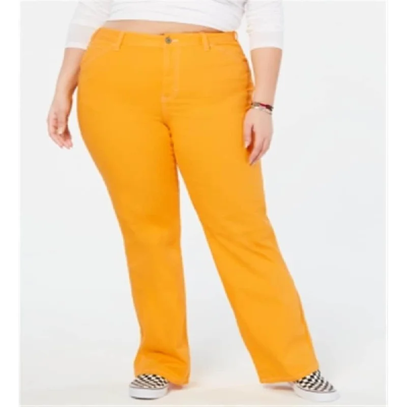 Dickies Women's Pocketed Pants Yellow Size 18