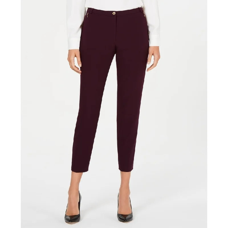 Calvin Klein Women's Skinny Ankle Pants Purple Size 6