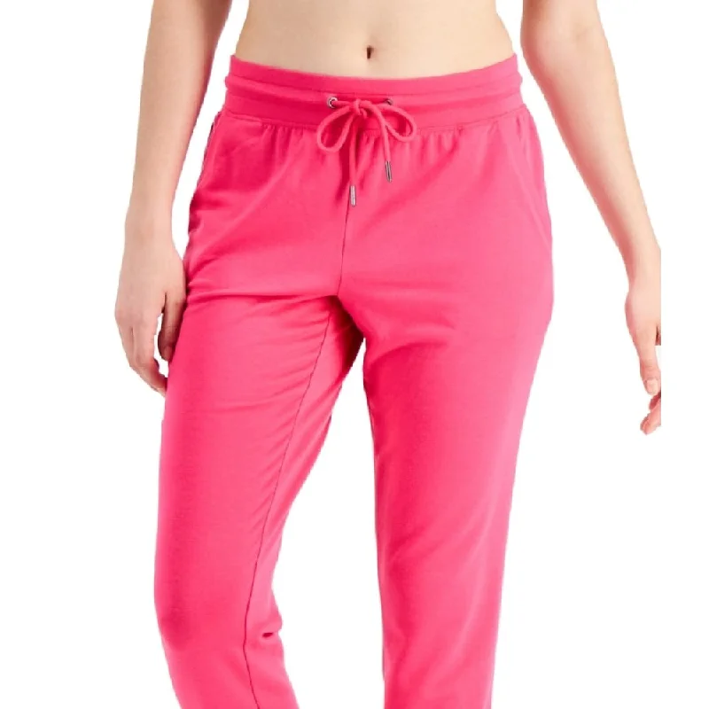 Id Ideology Women's Knit Jogger Pants Pink Size X-Small