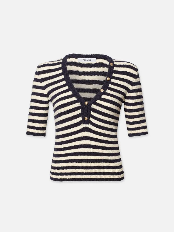 Femme Mariner Sweater -- Navy Multi