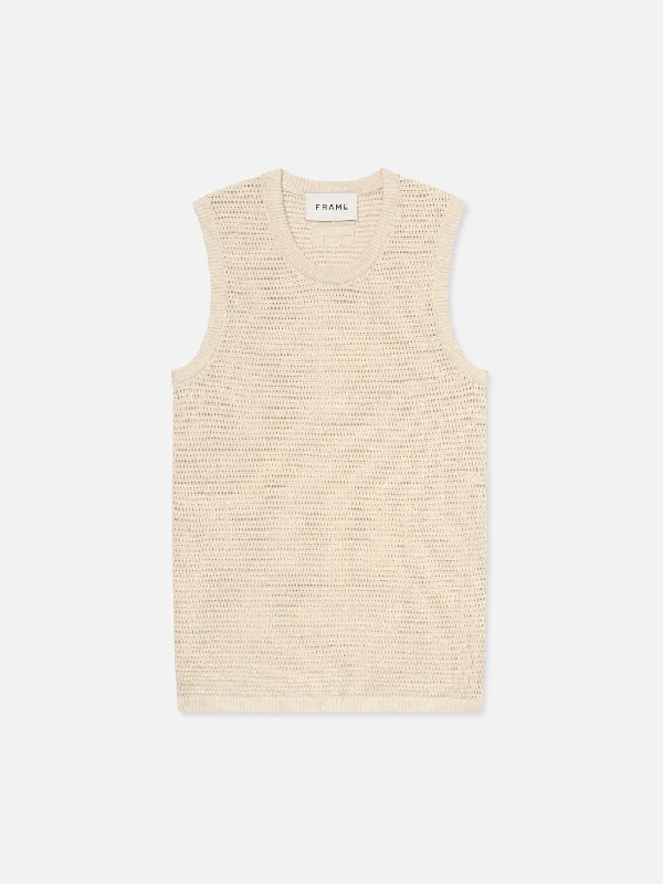 Sweater Tank -- Ecru