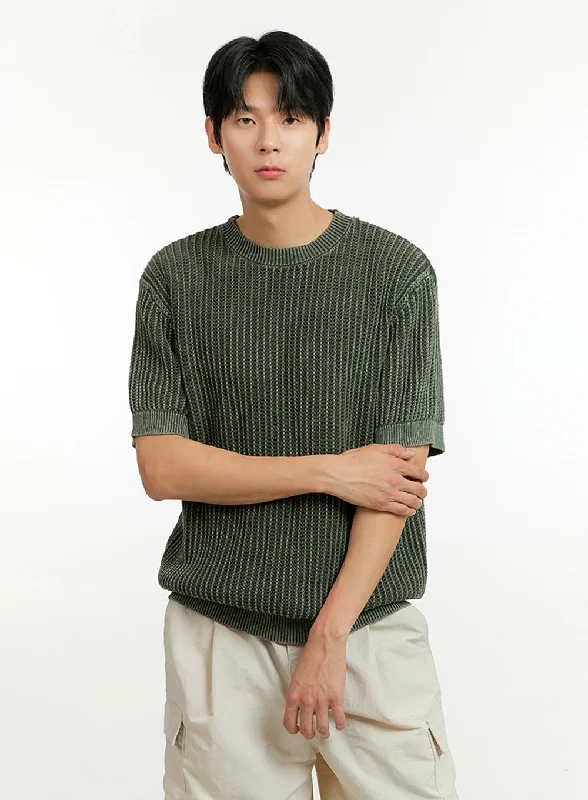 Men's Knit Sweater T-Shirt IL412