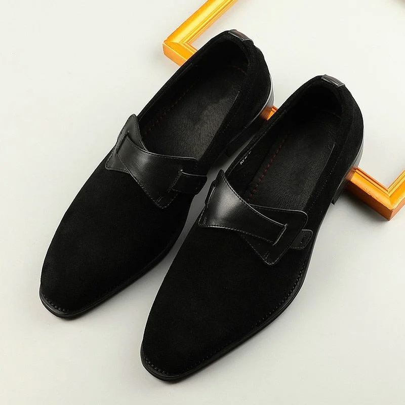 Men's Vintage Autumn Fashion Slip-on Pointed Toe Business Dress Shoes