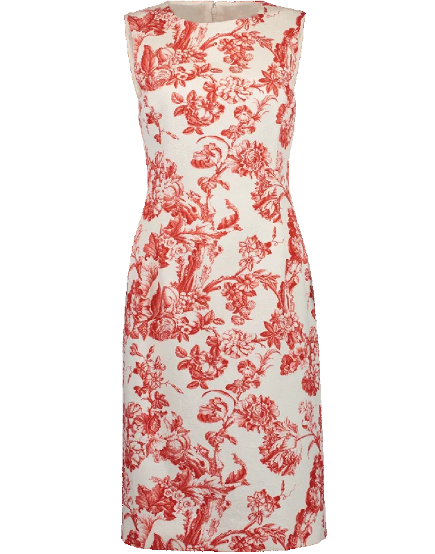 Printed Sheath Dress