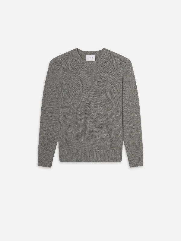 Cashmere Crewneck Sweater -- Gris