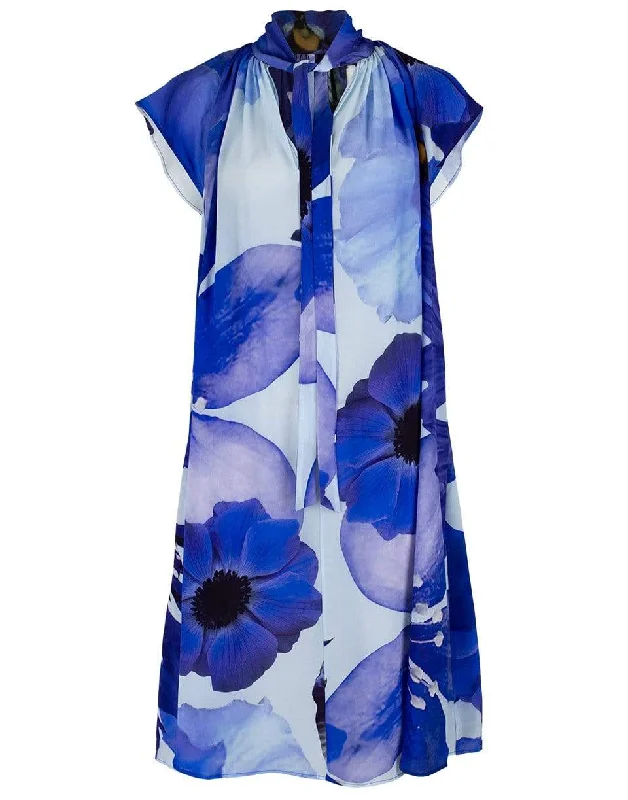 Blue Flower Caroline Dress