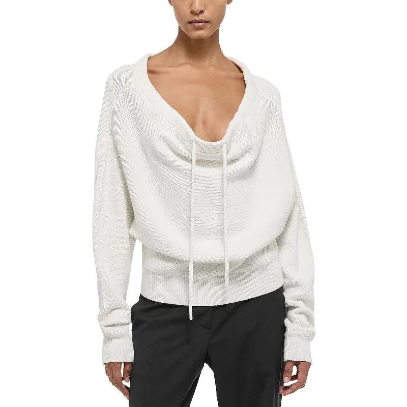 Helmut Lang Womens Scoop Neck Dolman Sleeve Pullover Sweater