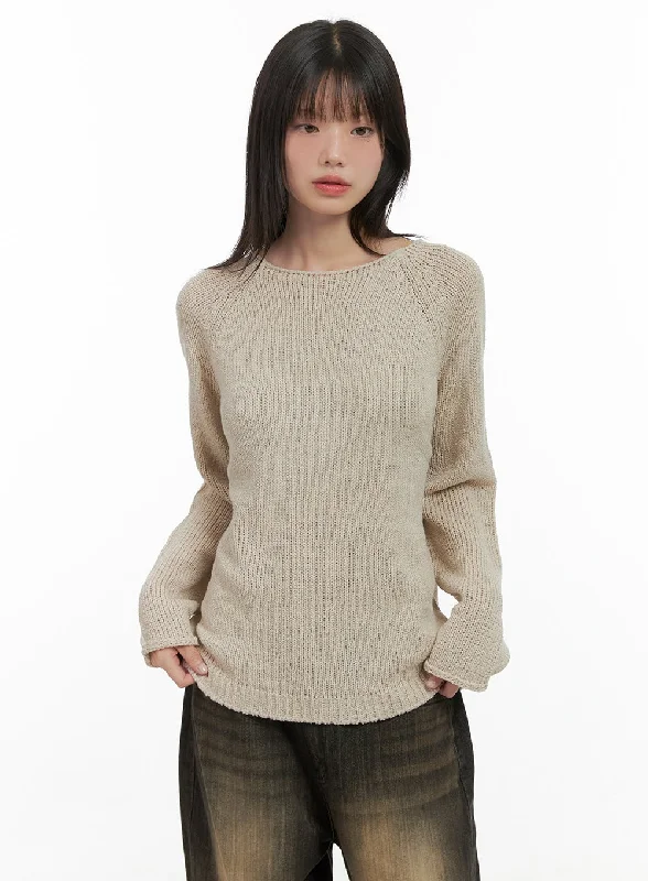 Essential Long Sleeve Knit Sweater CS412