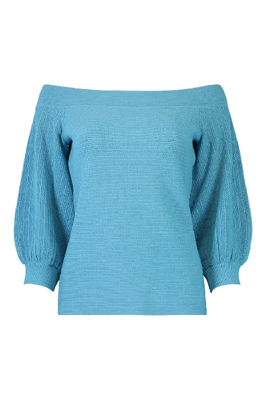 Gloria Sweater - Misty Blue