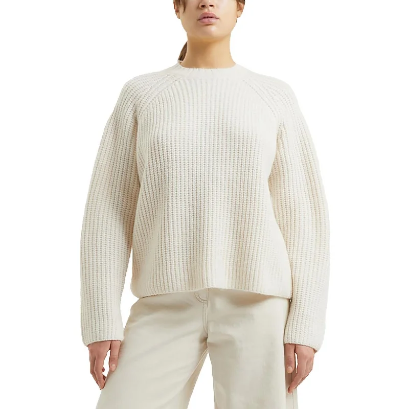 French Connection Womens Cable Knit Casual Crewneck Sweater