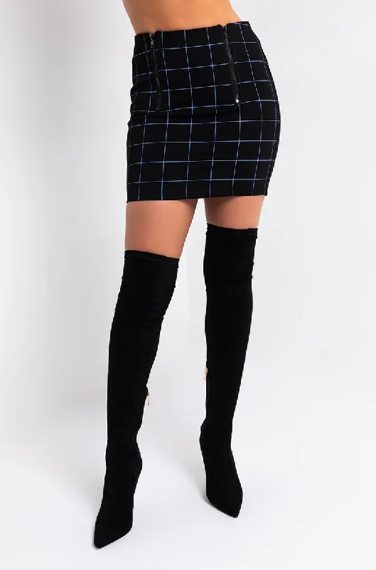 SEXY PLAID MINI SKIRT