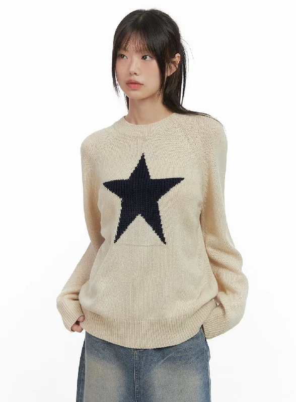 Casual Oversized Raglan Sweater CS412