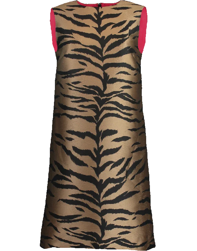 Leopard Print Shift Dress