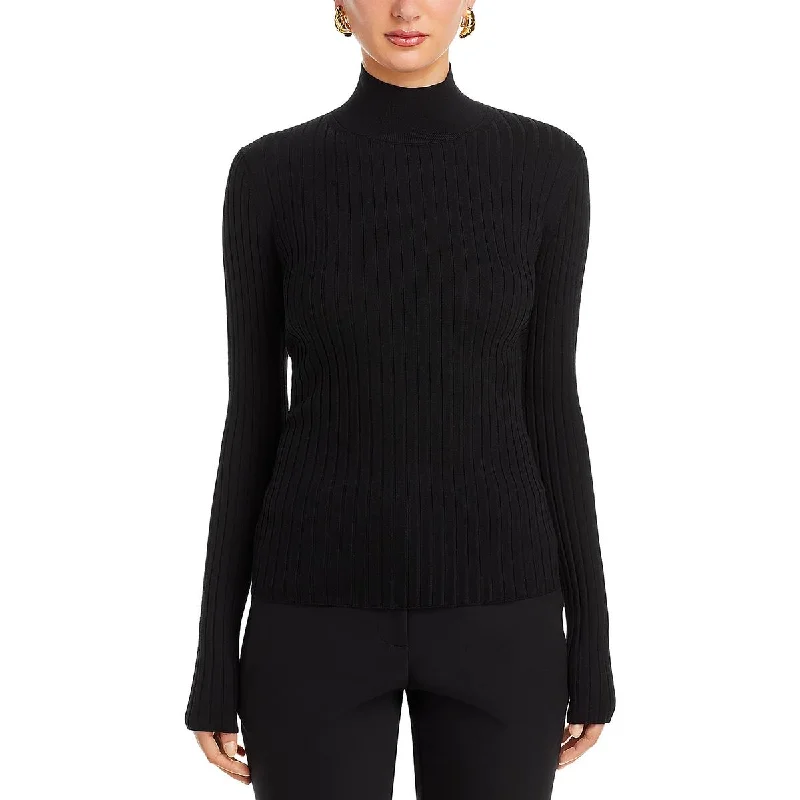 Lafayette 148 New York Womens Long Sleeve knit Mock Turtleneck Sweater