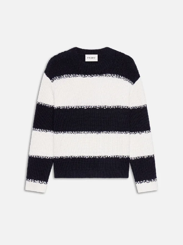 Striped Sweater -- Dark Navy Stripe