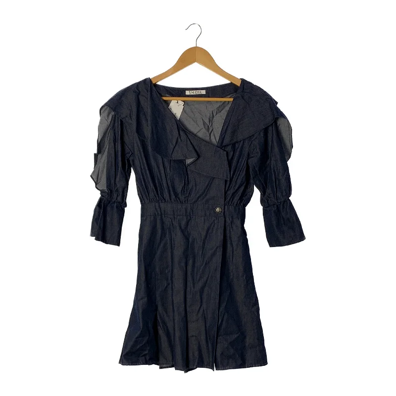 snidel/LS Dress/1/Indigo/Cotton/SWFO221064