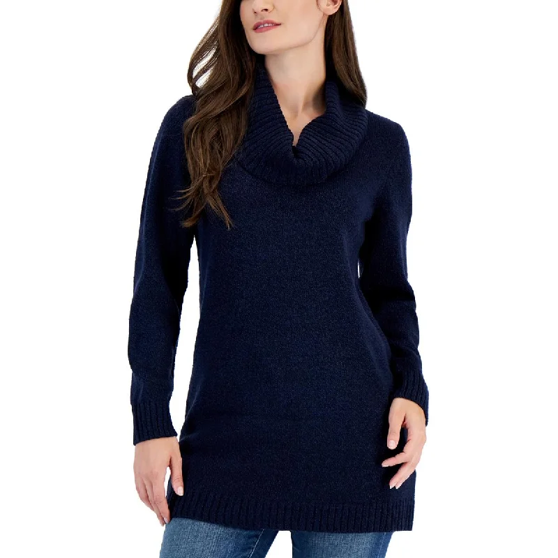 Karen Scott Womens Cowl Neck Oversized Pullover Sweater