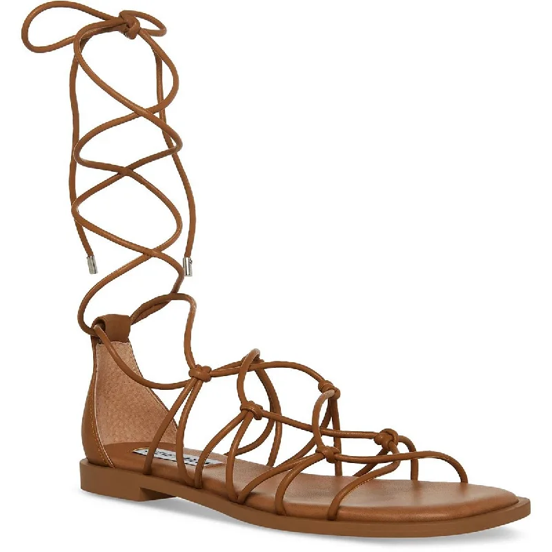 Steve Madden Womens Ainsley Faux Leather Dressy Strappy Sandals