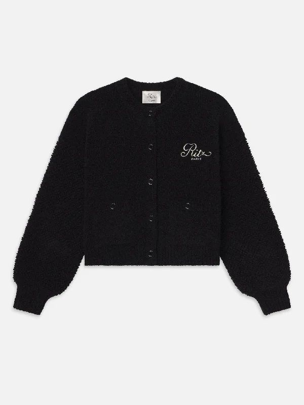 Ritz Mixed Stitch Sweater -- Black