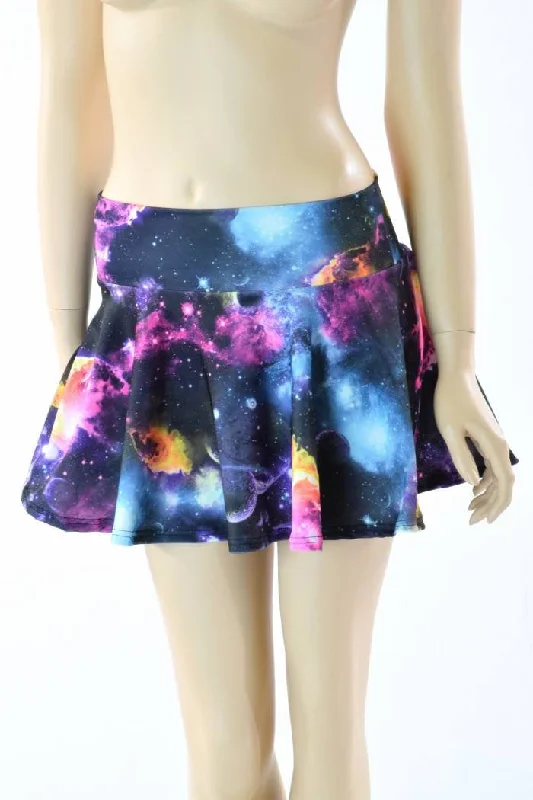 Galaxy Print Mini Skirt