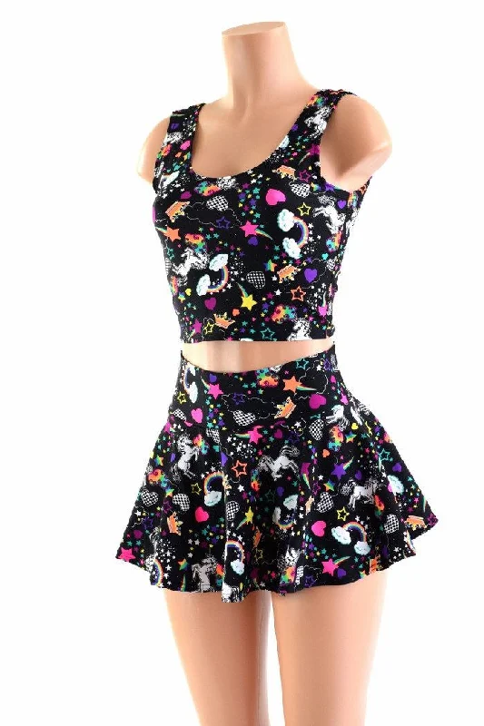 Unicorns & Rainbows Rave Skirt Set