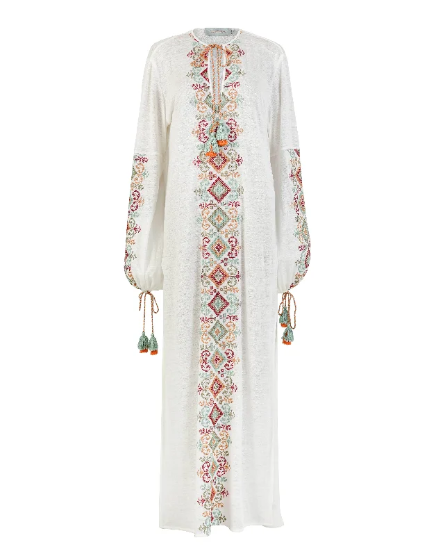 Mayfair Tunic Embroidered Maxi Dress