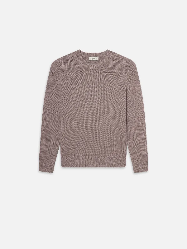 Cashmere Crewneck Sweater -- Soft Lavender