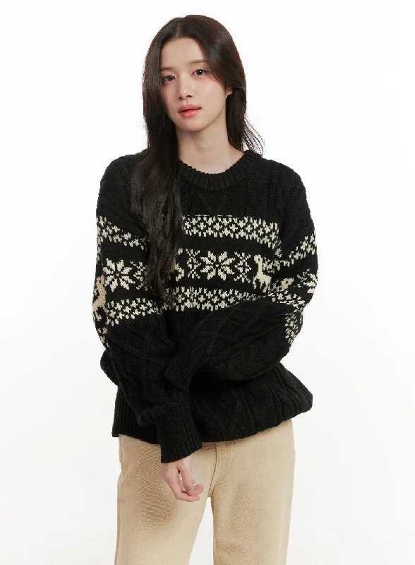 Cozy Nordic Round Neck Sweater ON429