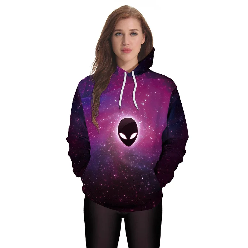 Ghost Starry Sky Digital Printing Fashion Large Sweatwear With Hat Sweater