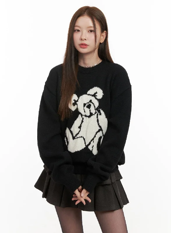 Cozy Graphic Print Sweater OD417