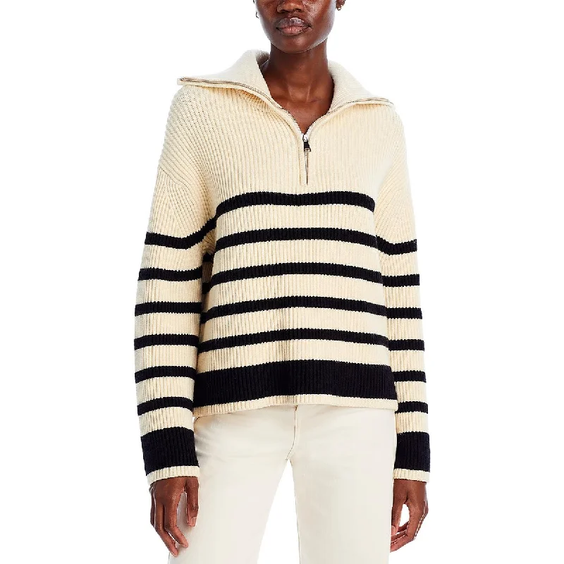 [BLANKNYC] Womens Quarter Zip Long Sleeve Pullover Sweater