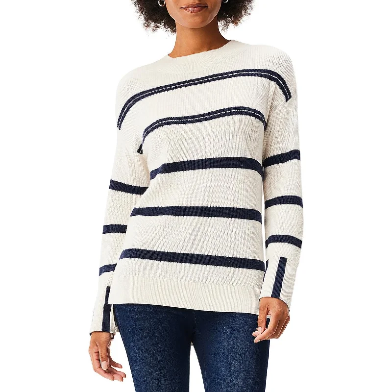 Nic + Zoe Womens Ribbed Casual Pullover Sweater