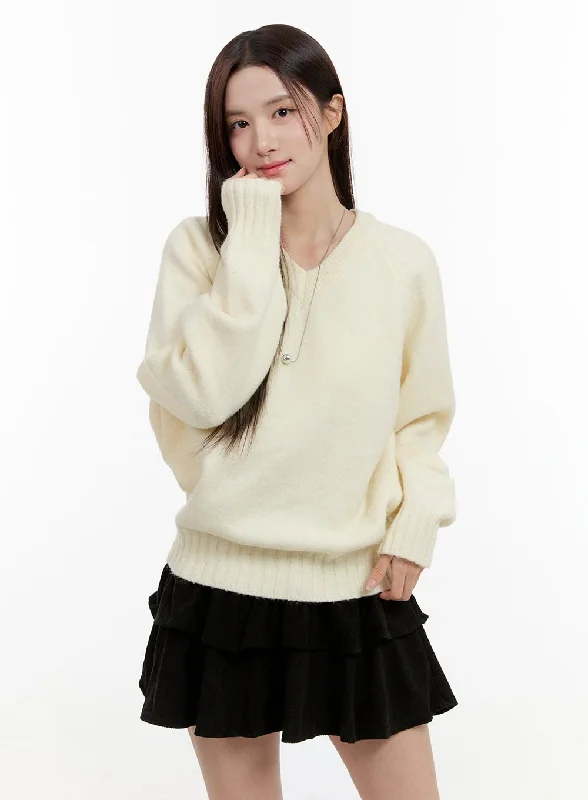 Oversized V-Neck Sweater OG429