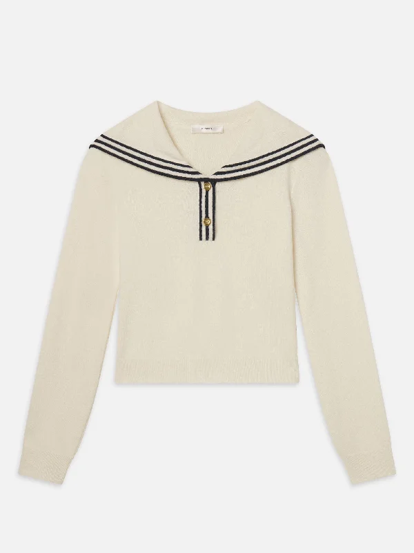 The Sailor Sweater -- Cream Multi