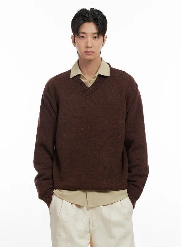 Men's SoftTouch V-Neck Sweater ID413