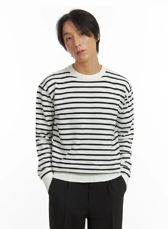 Men's Essential Striped Sweater IO417