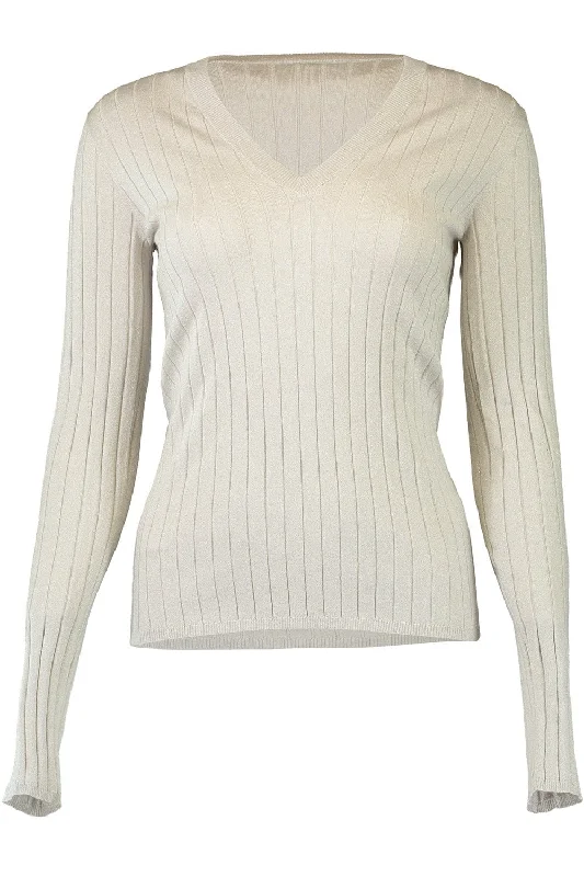 Sparkling Rib Knit Sweater