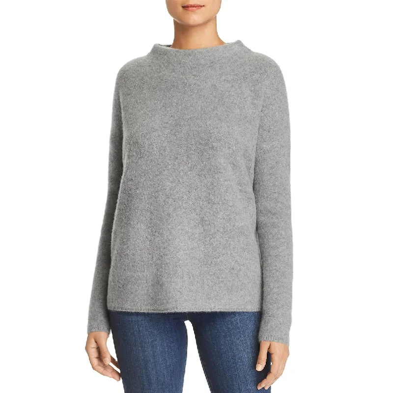 Private Label Womens Cashmere Funnel Neck Pullover Sweater