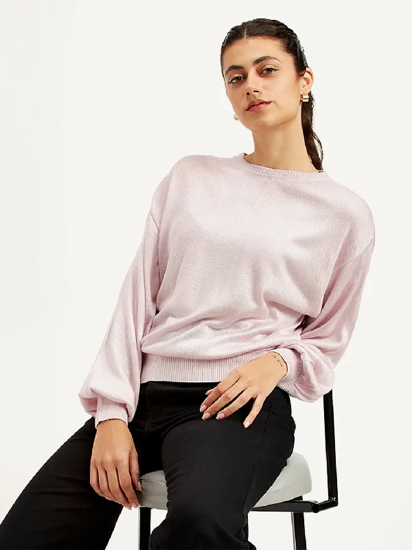 Women's Solid Crew Neck Sweater