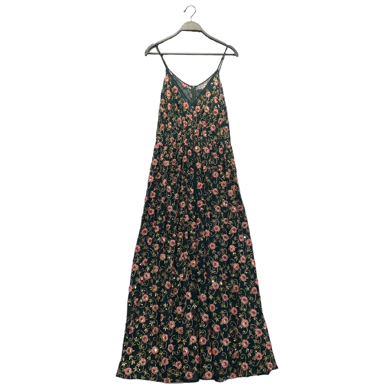 ASHISH/Camisole Dress/XS/Floral Pattern/Silk/GRN/